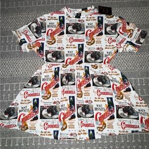 Cakeworthy Disney Cinderella poster dress with pockets.